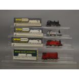 OO Gauge. 3 boxed Wrenn 0-6-0 Tank Locomotives including examples in  BR black,  LMS red and