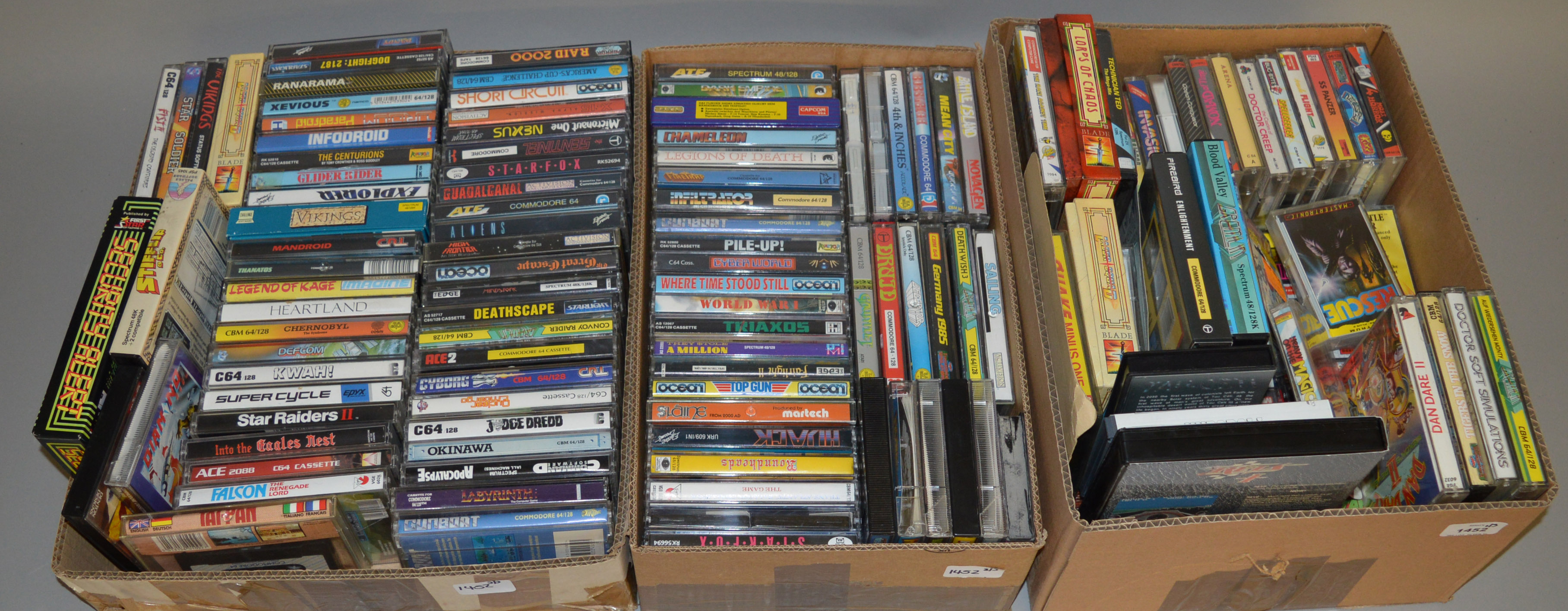 Approximately 180 Commodore 64 and Spectrum games, which includes; Goonies, Labyrinth, Aliens, Short