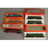 OO Gauge. 4 boxed Hornby Diesel Locomotives including R.751 BR blue Class 37 '37 071', R.352 BR