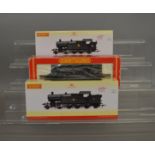 OO Gauge. 3 boxed Hornby Steam Locomotives including two R3128 BR 2-8-2T Class 72XX '7229'  and