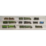 OO Gauge. 10 unboxed Steam Locomotives by Hornby, Tri-ang etc., some with Tenders, includinga Tri-