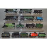 OO Gauge. 10 unboxed Tri-ang Locomotives, some with Tenders, including three R50 Princess 4-6-2