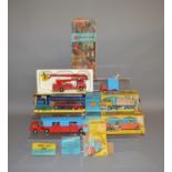 A boxed Corgi 1127 Simon Snorkel Fire Engine, G in F/G box. This lot also includes two models from