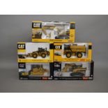 5 Caterpillar die-cast scale boxed models by Norscot, including; a collectable D10T Track Type