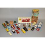 A boxed Corgi Simon Snorkel Fire Engine #1127 together with some loose die-cast by Corgi, Spot-on