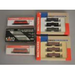 N Gauge. EX SHOP STOCK. A boxed Kato #106-0301 F3 A+B Locomotive Set 'Burlington North' together