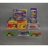 10 boxed Matchbox die-cast models; including; Superkings, Dinky etc, also includes 2 unboxed