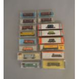 N Gauge. EX SHOP STOCK. 16 boxed items of Rolling Stock by 'Life-Like', Atlas, Model Power and