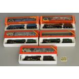 OO Gauge. 5 boxed Hornby Steam Locomotives including R.063 Class 7 Britannia Loco iwth Tender, R.065