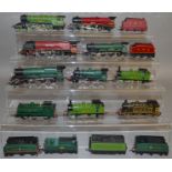 OO Gauge. 10 unboxed Hornby Steam Locomotives, including R850/5 4-6-2 'Flying Scotsman' LNER matt