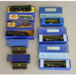 OO Gauge. 4 boxed Hornby Dublo Steam Locomotives including EDL7 LNER 0-6-2T (3 rail), two EDL11