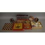 An interesting selection of vintage toys including a Japanese ceramic 'Toy Tea Set', a boxed '