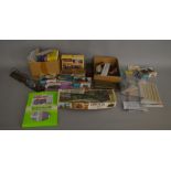 A good selection of Railway related Model kits and other accessories, some boxed or bagged, all