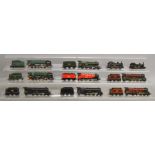 OO Gauge. 10 unboxed Steam Locomotives by Hornby, Tri-ang, Mainline etc., some with Tenders,