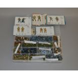 500+ unboxed  plastic Soldier figures in 1:76 scale by Airfix and others including German and U.S.