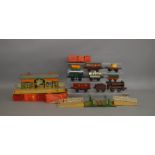 O Gauge. 7 boxed Hornby items from the 'Hornby Trains' range including a No.20 Locomotive (Non
