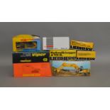 7 boxed construction related die-cast models by Liebherr, NZG etc (7).