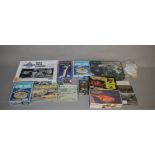 8 Space related model kits by Revell, Aurora, Monogram etc, unchecked for completeness / some may