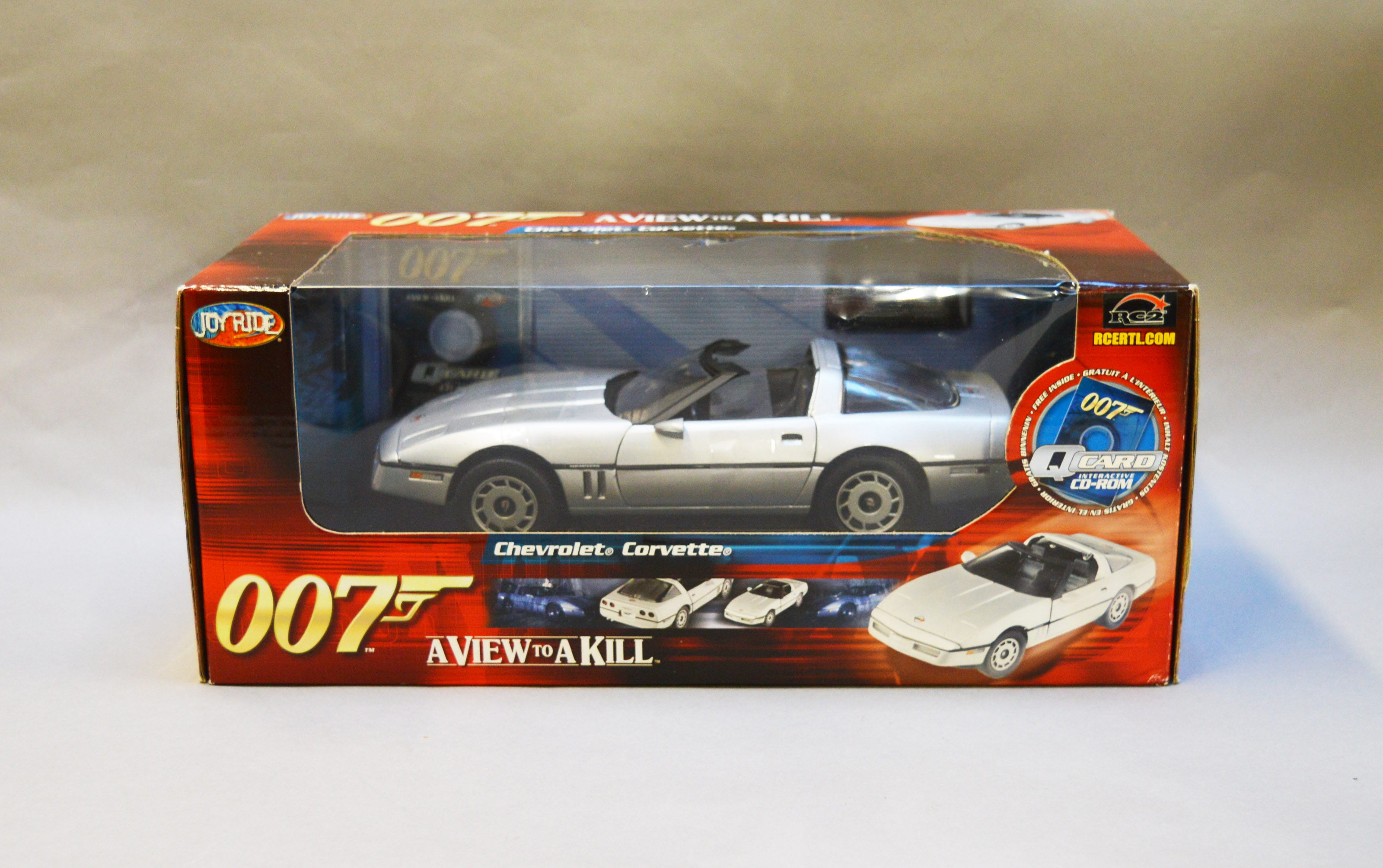 James Bond 007. A boxed Joyride 1:18 scale  Corvette, issued in 2005, modelled on the vehicle in the