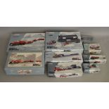 8 boxed Corgi models from the "Heavy Haulage" range along with an unboxed load (9).
