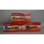 3 Corgi 1:50 scale die-cast truck model sets from the "Heavy Haulage" range;  #CC13242, CC13816, #