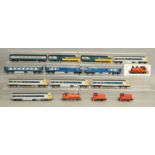 OO Gauge. An assortment of unboxed locomotives by Tri-ang and Hornby including 3 grey/blue