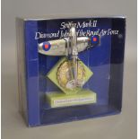 A boxed Dinky Toys 700 'Spitfire Mark II Diamond Jubilee of the Royal Air Force', chrome plated
