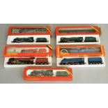 OO Gauge. 5 boxed Hornby Steam Locomotives including R.063 Class 7 Britannia Loco iwth Tender, R.066