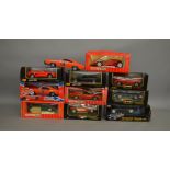 11 1:18 scale die-cast car models by Burago, Maisto, Tonka etc, including 1969 Charger General