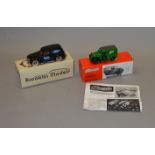 2 boxed white metal Delivery Van models in 1:43 scale, a Brooklin #9 1940 Ford Sedan Van 'Ford'