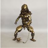 A most impressive unboxed Predator figure metal sculpture standing approximately 58cm high,