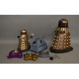 2 Doctor Who remote control Daleks along with a remote control K-9 (3).