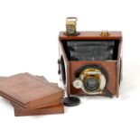 A Shew Shewgraph Camera with Clip-on Adam Finder. (condition 5F) with three 8x10cm DDS.