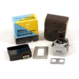 Black Nikon Clip-on Exposure Meter for Rangefinder Cameras.