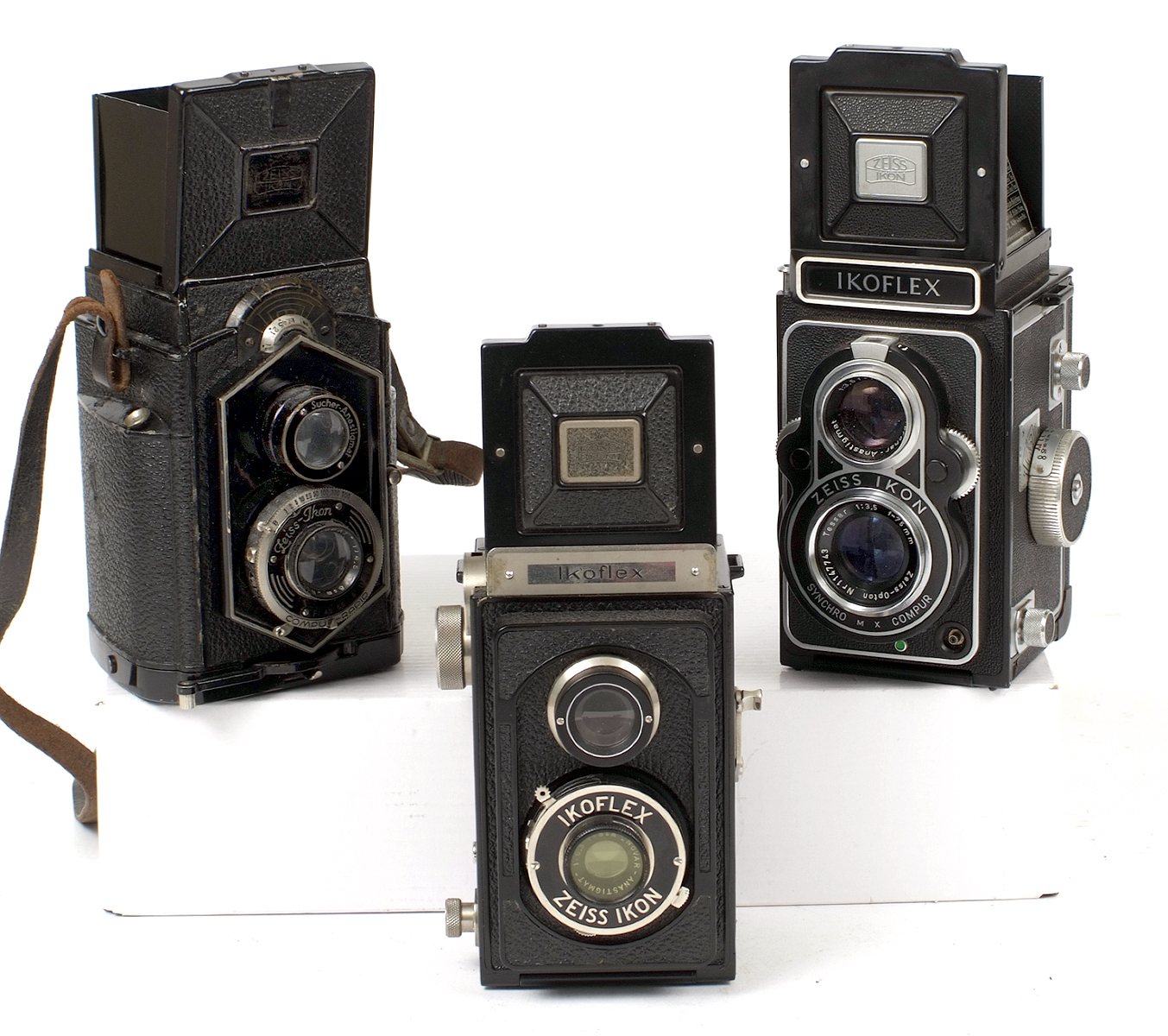 Three Zeiss Ikon TLRs.