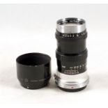 Black Nikkor Q 13.5cm f3.5 Rangefinder Lens.