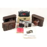 Leica Collectors End Lot, inc a Leica IIIc.