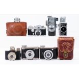 Group of Six Subminiature Cameras.