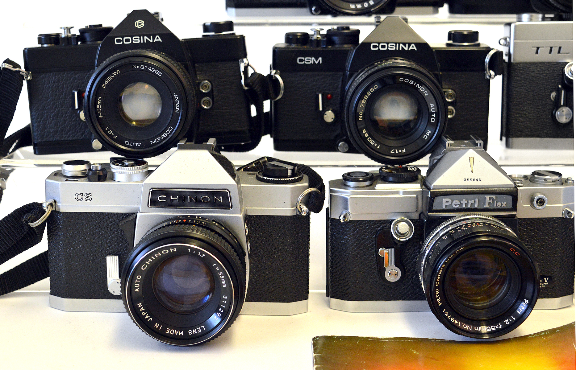 Group of Ten 35mm SLRs with Lenses. - Image 3 of 4