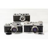 Three Soviet Cameras.