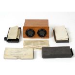 An Un-named, French Stereo Viewer with 4 Boxes Of Glass Slides.
