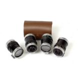 Group of Four TEWE Clip-on Universal Viewfinders.