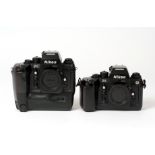 Nikon F4 Film Camera & Grip.