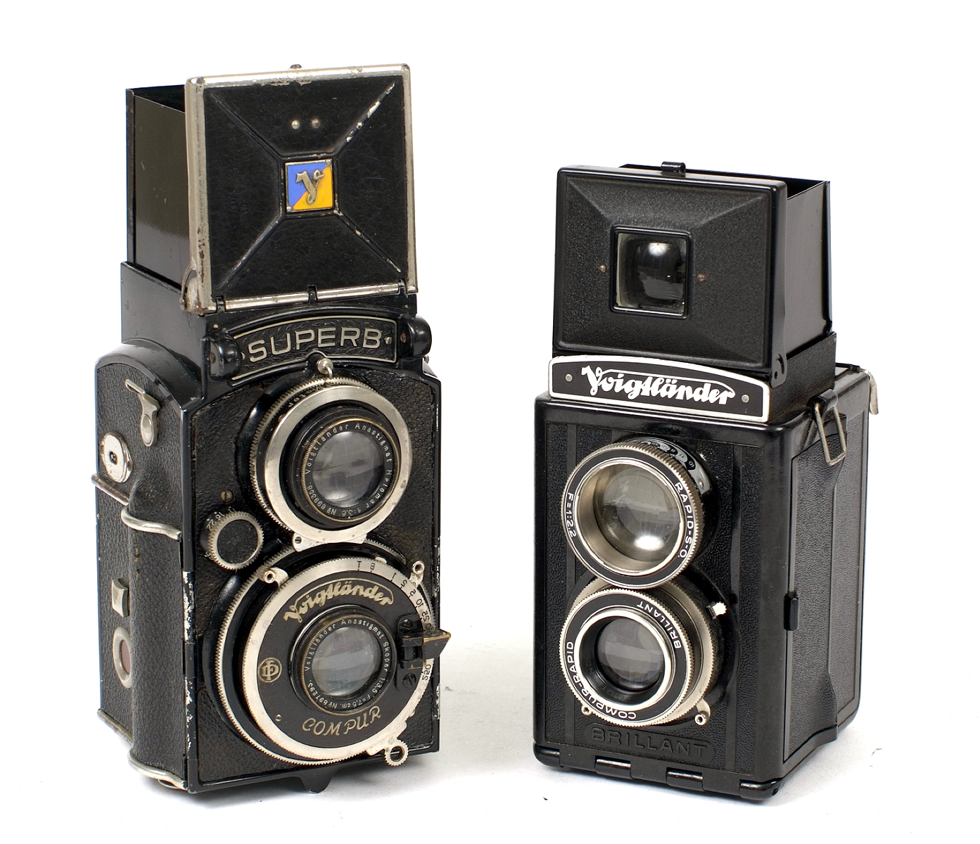 Voigtlander Superb & Brilliant TLRs.