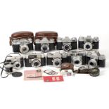 A Group of Zeiss Ikon Contaflex & Other Cameras.