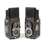 Two Rolleiflex TLR Cameras.