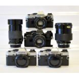 Olympus OM10 Cameras & Lenses.