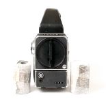 Black Hasselblad 500EL with 70mm Film Back.