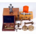 A 1911 Stanley Pocket Sextant & Microscopes etc.