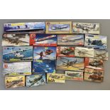 EX DEALER STOCK: 21x Airfix model kits including Aviation and Naval examples. All appear complete
